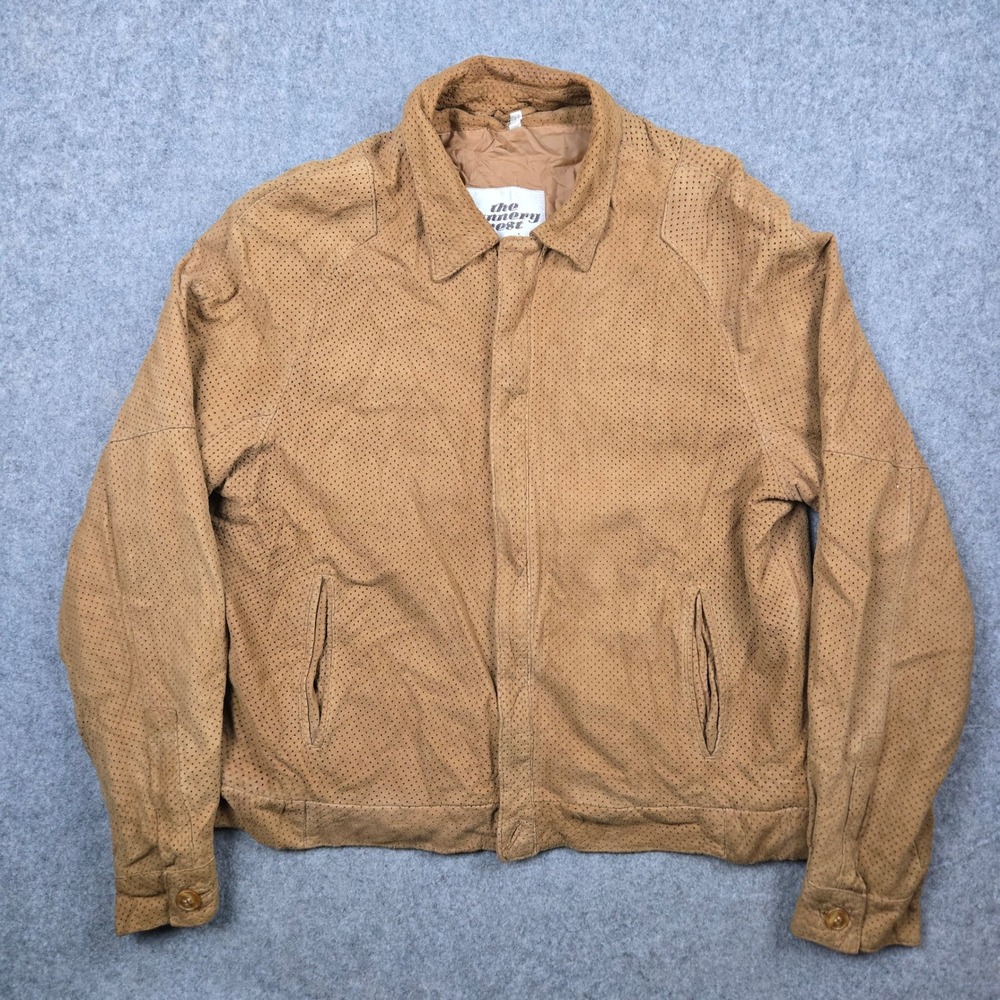 The‎ Tannery West Suede Leather Jacket Mens 42 Tan Ricky Bomber 70s 80s Western